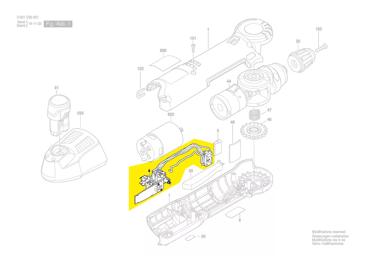 Module électronique réf. 1 607 233 446 BOSCH